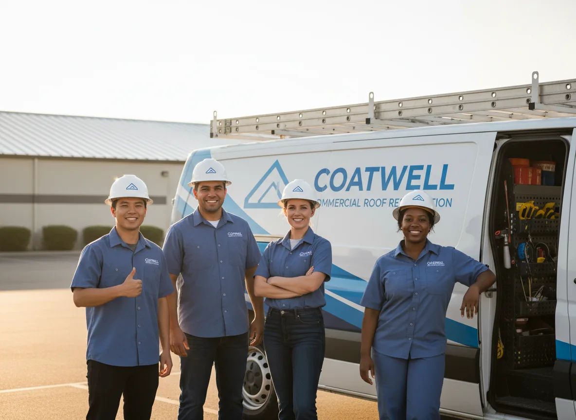 Commercial roof coating company in Burt, NY